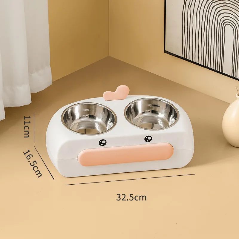 Enhance Your Pet's Dining Experience with the Pet Duck Design Double Feeding Bowl